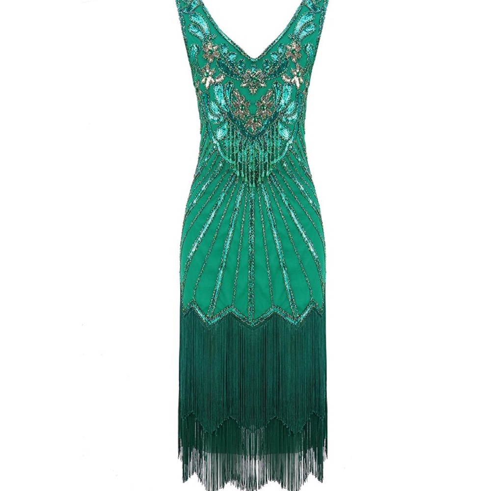 Sequin hand beaded flapper dress BNWT
